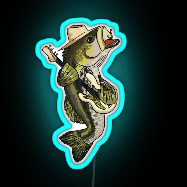 Bass Bassist RGB Neon Sign