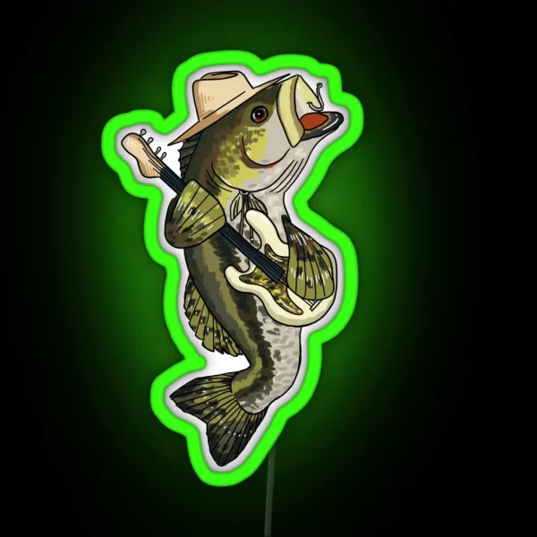 Bass Bassist RGB Neon Sign