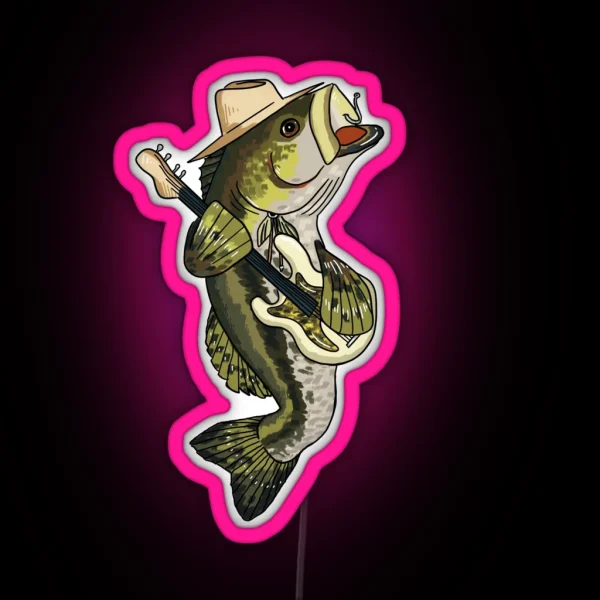 Bass Bassist RGB Neon Sign