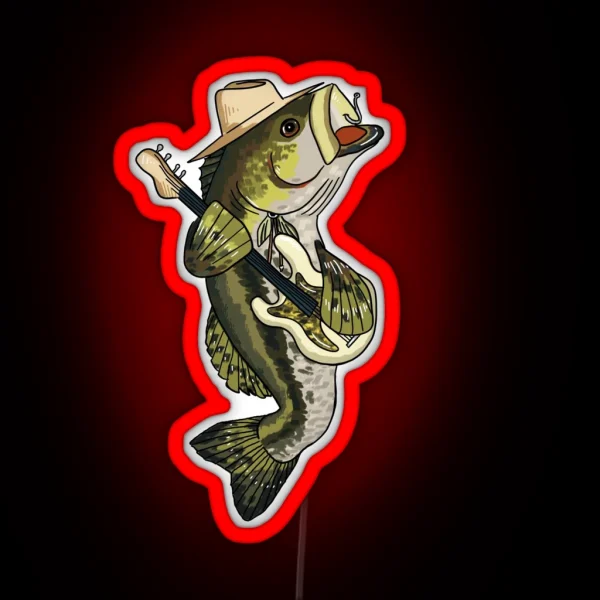 Bass Bassist RGB Neon Sign