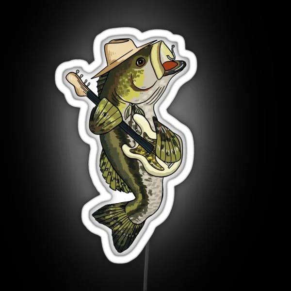 Bass Bassist RGB Neon Sign