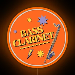 Bass Clarinet RGB Neon Sign