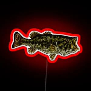 Bass Fish RGB Neon Sign