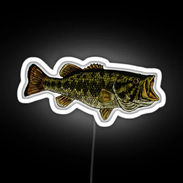 Bass Fish RGB Neon Sign