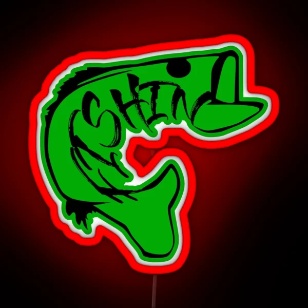 BASS FISHIN RGB Neon Sign