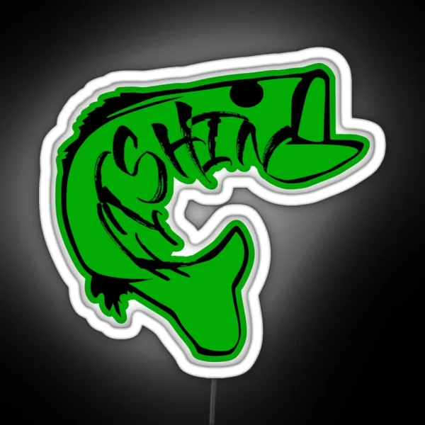 BASS FISHIN RGB Neon Sign