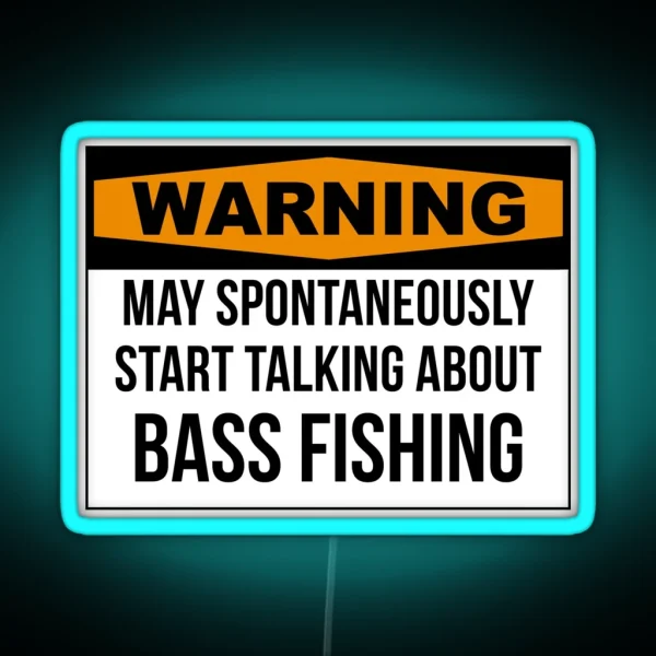 Bass Fishing RGB Neon Sign