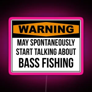 Bass Fishing RGB Neon Sign