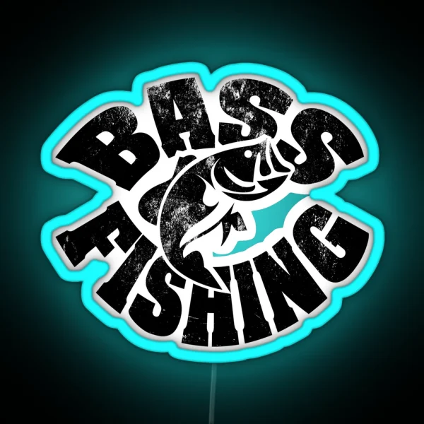 Bass Fishng RGB Neon Sign