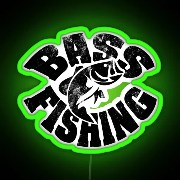 Bass Fishng RGB Neon Sign