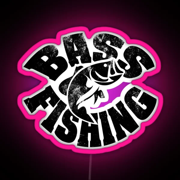 Bass Fishng RGB Neon Sign