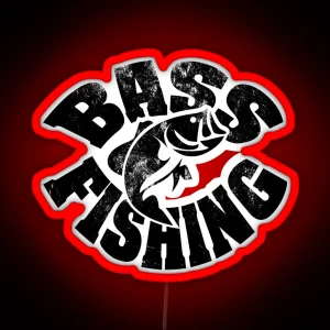 Bass Fishng RGB Neon Sign