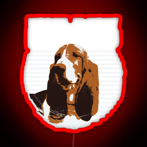 Basset Hound Big Ears But Not Listening RGB Neon Sign