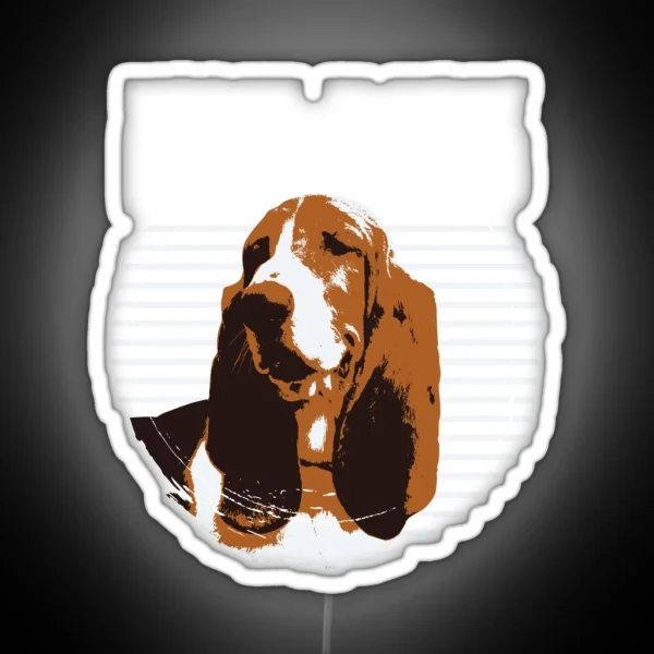 Basset Hound Big Ears But Not Listening RGB Neon Sign