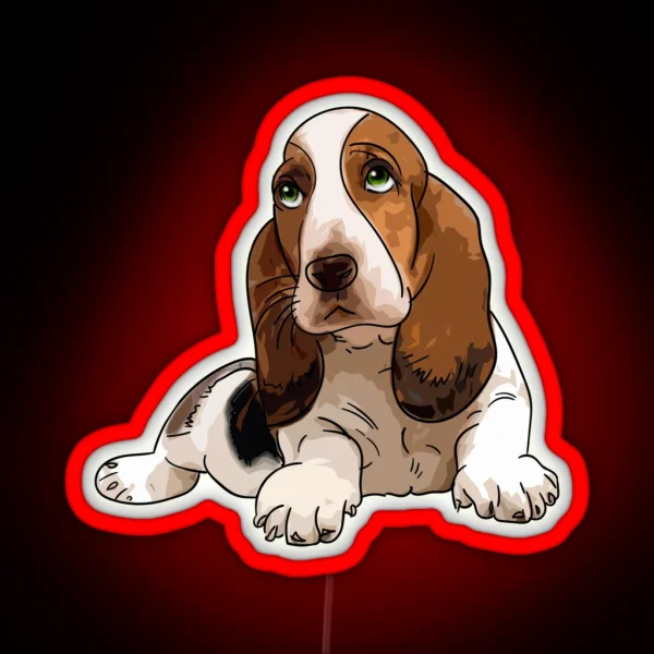 Basset Hound RGB Neon Sign