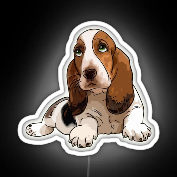 Basset Hound RGB Neon Sign