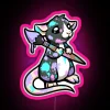 Bats The Painter Rat RGB Neon Sign - Image 6