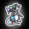 Bats The Painter Rat RGB Neon Sign - Image 4