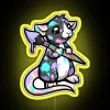 Bats The Painter Rat RGB Neon Sign - Image 5