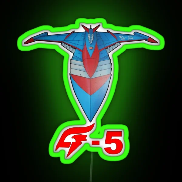 Battle Of The Planets And Gatchaman God Phoenix G 5 RGB Neon Sign
