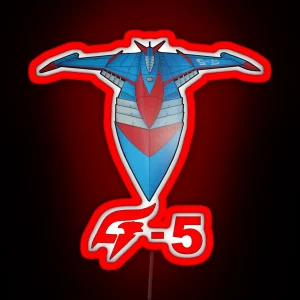 Battle Of The Planets And Gatchaman God Phoenix G 5 RGB Neon Sign