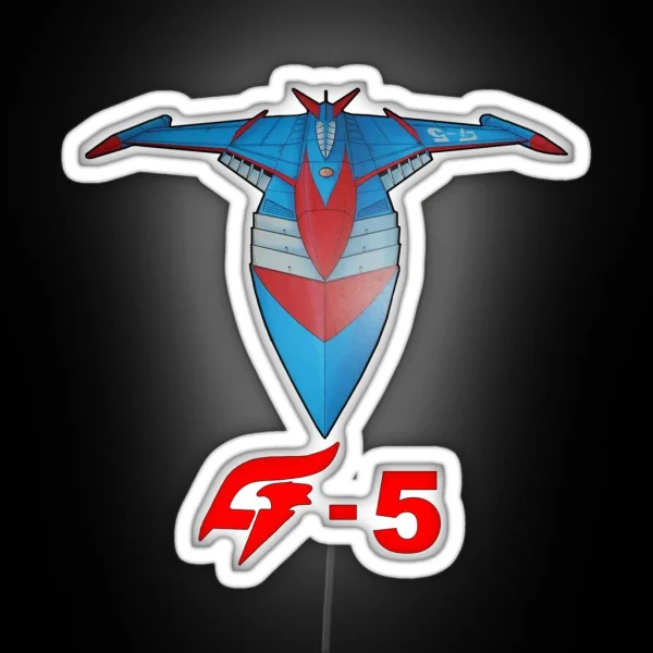 Battle Of The Planets And Gatchaman God Phoenix G 5 RGB Neon Sign