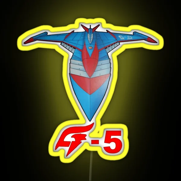 Battle Of The Planets And Gatchaman God Phoenix G 5 RGB Neon Sign