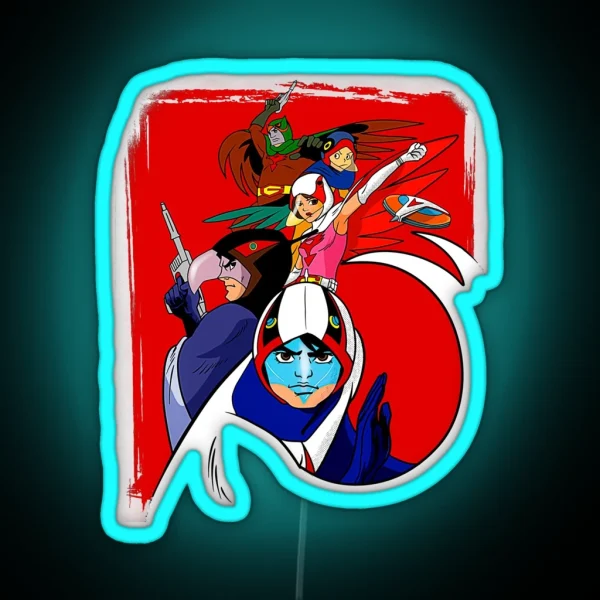 Battle Of The Planets Cartoon RGB Neon Sign