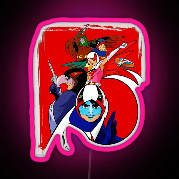 Battle Of The Planets Cartoon RGB Neon Sign