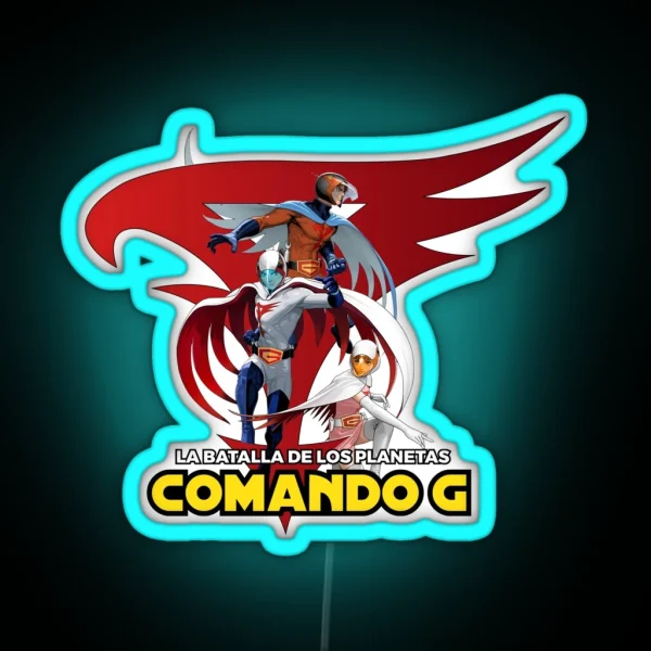 Battle Of The Planets Comando G RGB Neon Sign