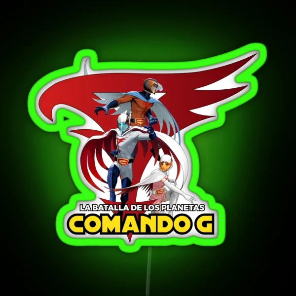 Battle Of The Planets Comando G RGB Neon Sign