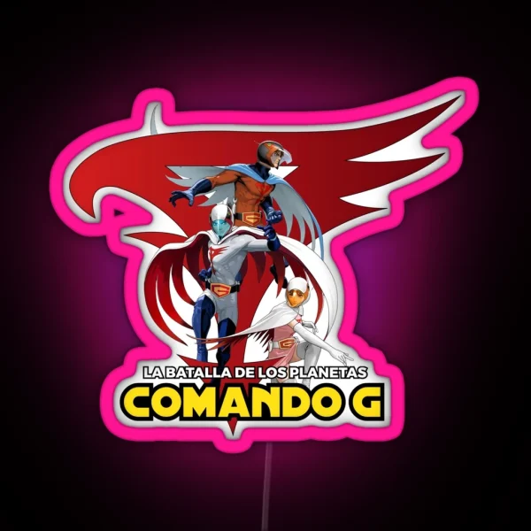 Battle Of The Planets Comando G RGB Neon Sign