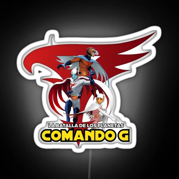 Battle Of The Planets Comando G RGB Neon Sign