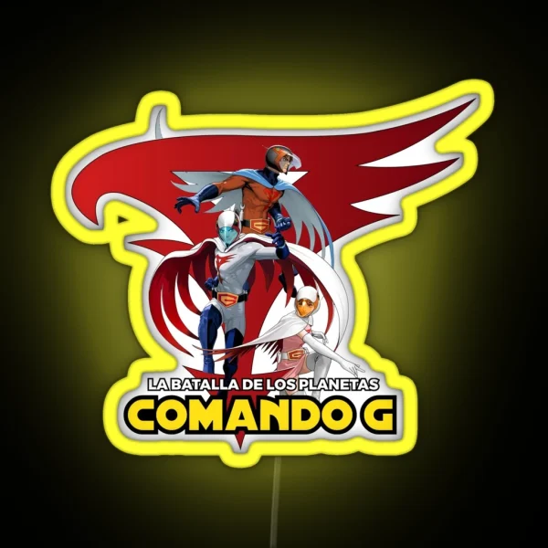 Battle Of The Planets Comando G RGB Neon Sign