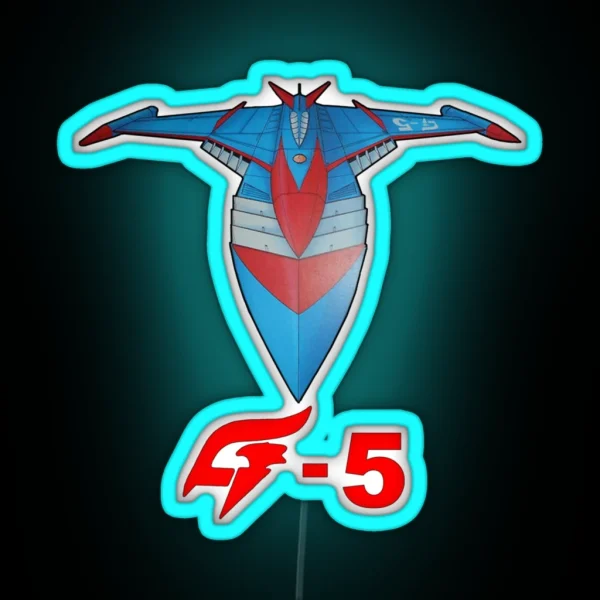 Battle Of The Planets Gatchaman God Phoenix G 5 RGB Neon Sign