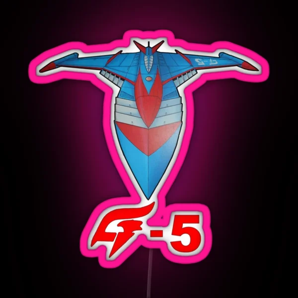 Battle Of The Planets Gatchaman God Phoenix G 5 RGB Neon Sign