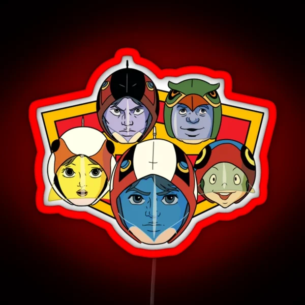 Battle Of The Planets Gatchaman RGB Neon Sign