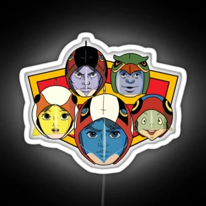 Battle Of The Planets Gatchaman RGB Neon Sign