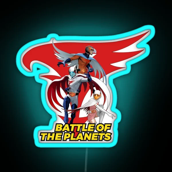 Battle Of The Planets Gatchaman RGB Neon Sign