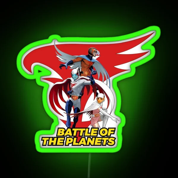 Battle Of The Planets Gatchaman RGB Neon Sign