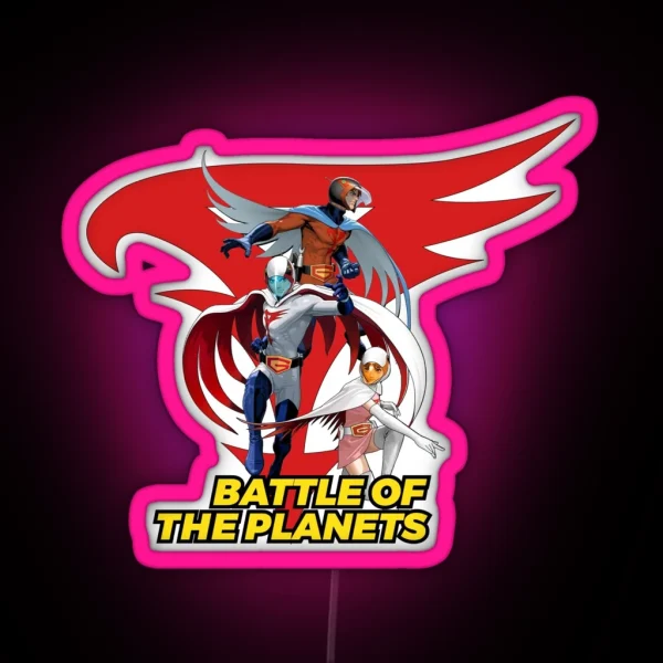 Battle Of The Planets Gatchaman RGB Neon Sign