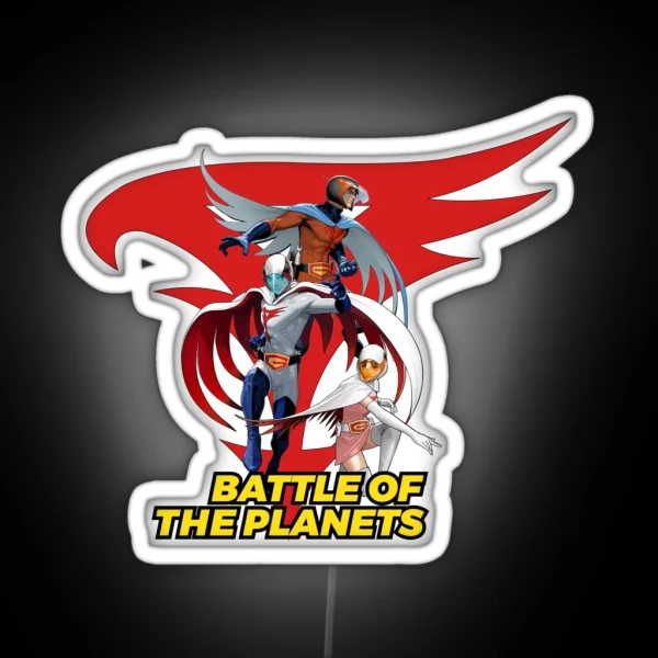 Battle Of The Planets Gatchaman RGB Neon Sign