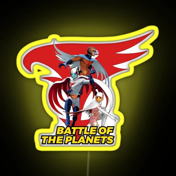 Battle Of The Planets Gatchaman RGB Neon Sign