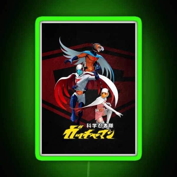 Battle Of The Planets Gatchaman RGB Neon Sign