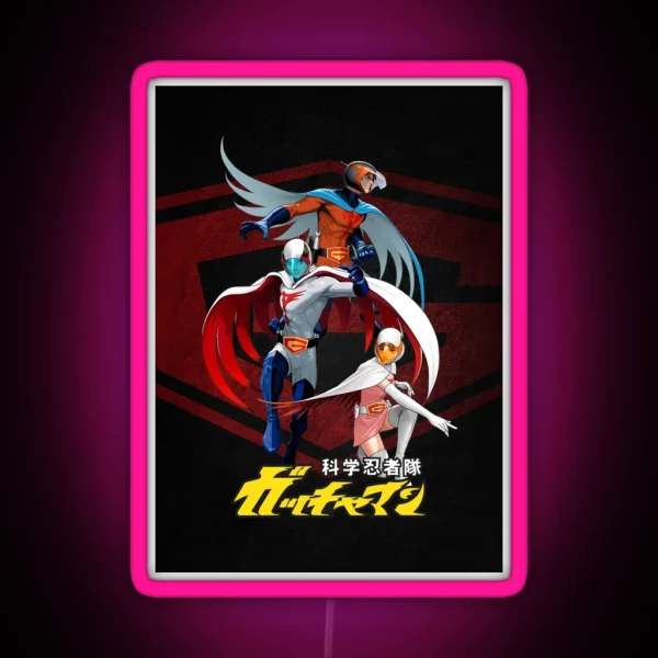 Battle Of The Planets Gatchaman RGB Neon Sign
