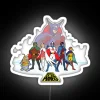 Battle Of The Planets Group Led Png RGB Neon Sign