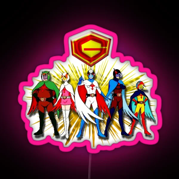 Battle Of The Planets Ninja RGB Neon Sign