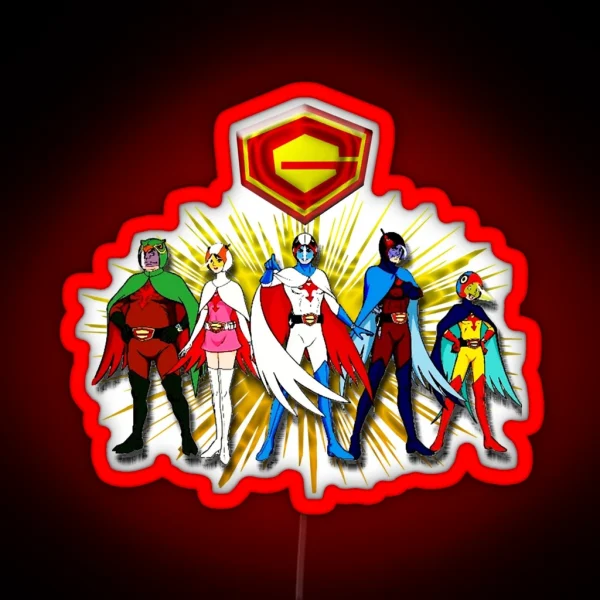 Battle Of The Planets Ninja RGB Neon Sign