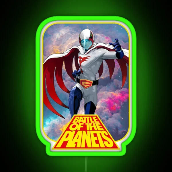 Battle Of The Planets RGB Neon Sign