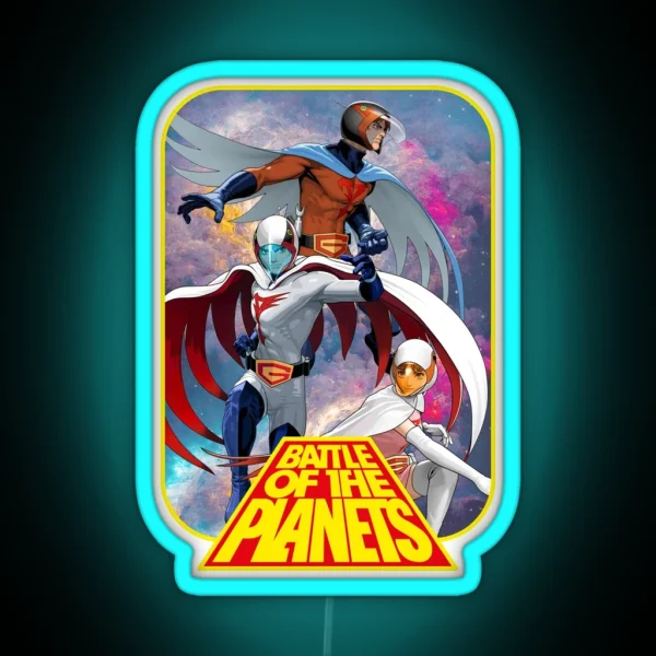 Battle Of The Planets RGB Neon Sign